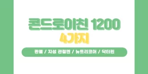 콘도로이친 1200 4가지 비교 배너